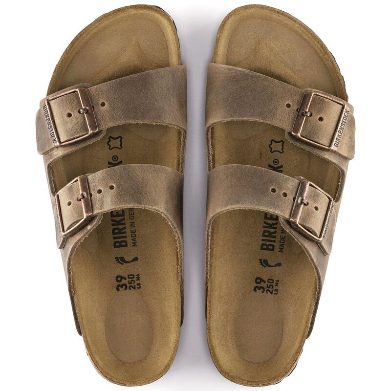 Birkenstock Arizona Oiled Leather Tabacco Regular Width Sandal image number 1
